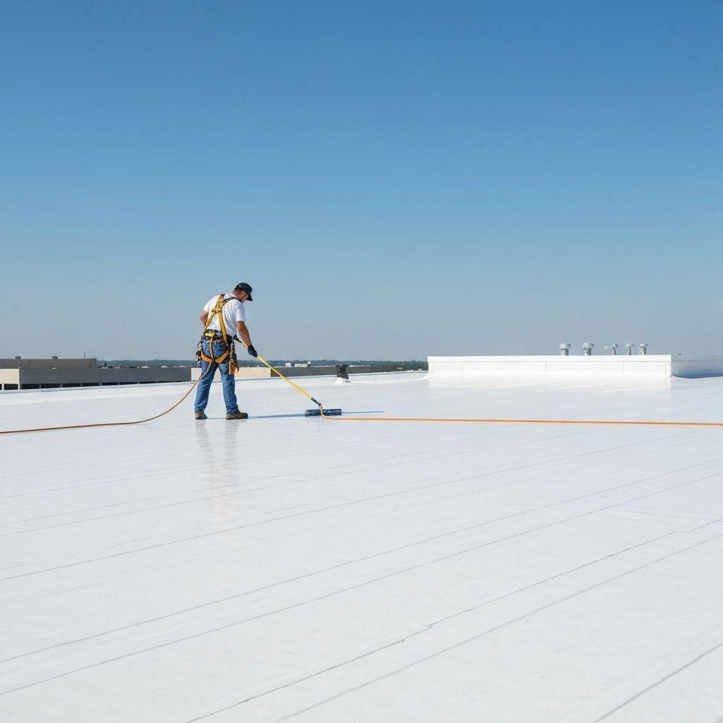 Roof Membrane Cleaning